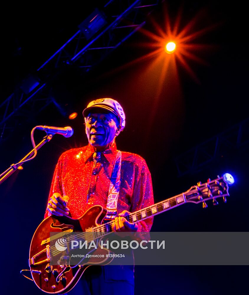 Концерт гитариста Чака Берри в Москве
