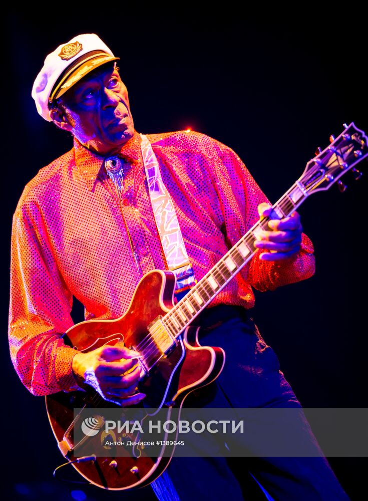 Концерт гитариста Чака Берри в Москве