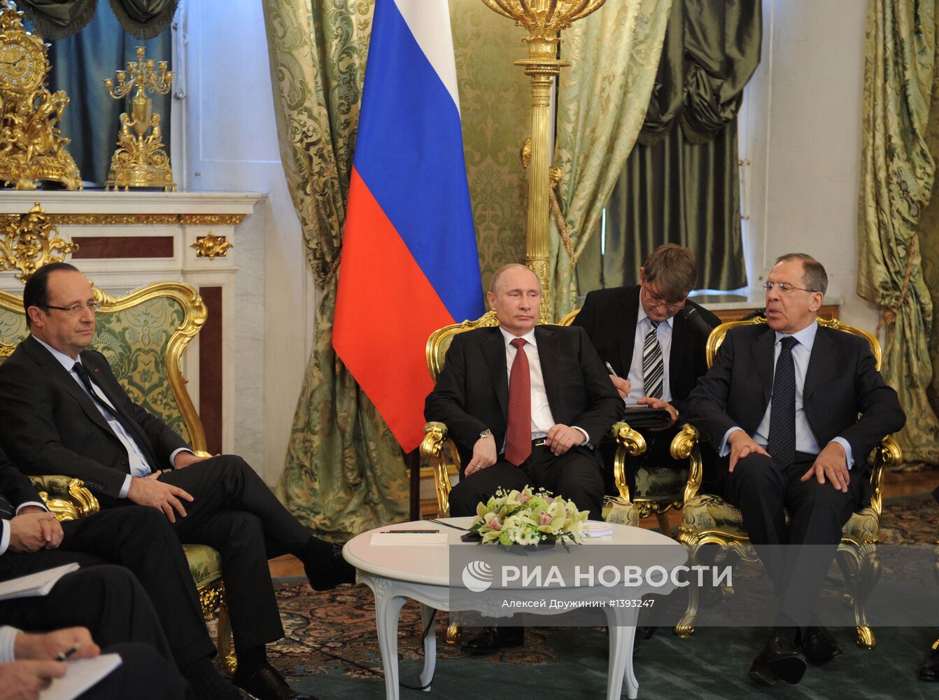 Встреча В. Путина и Ф.Олланда в Кремле