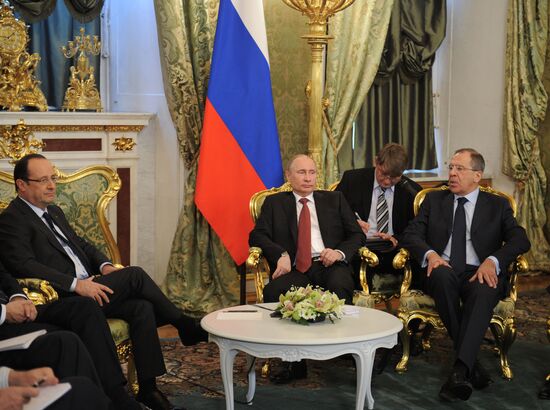 Встреча В. Путина и Ф.Олланда в Кремле