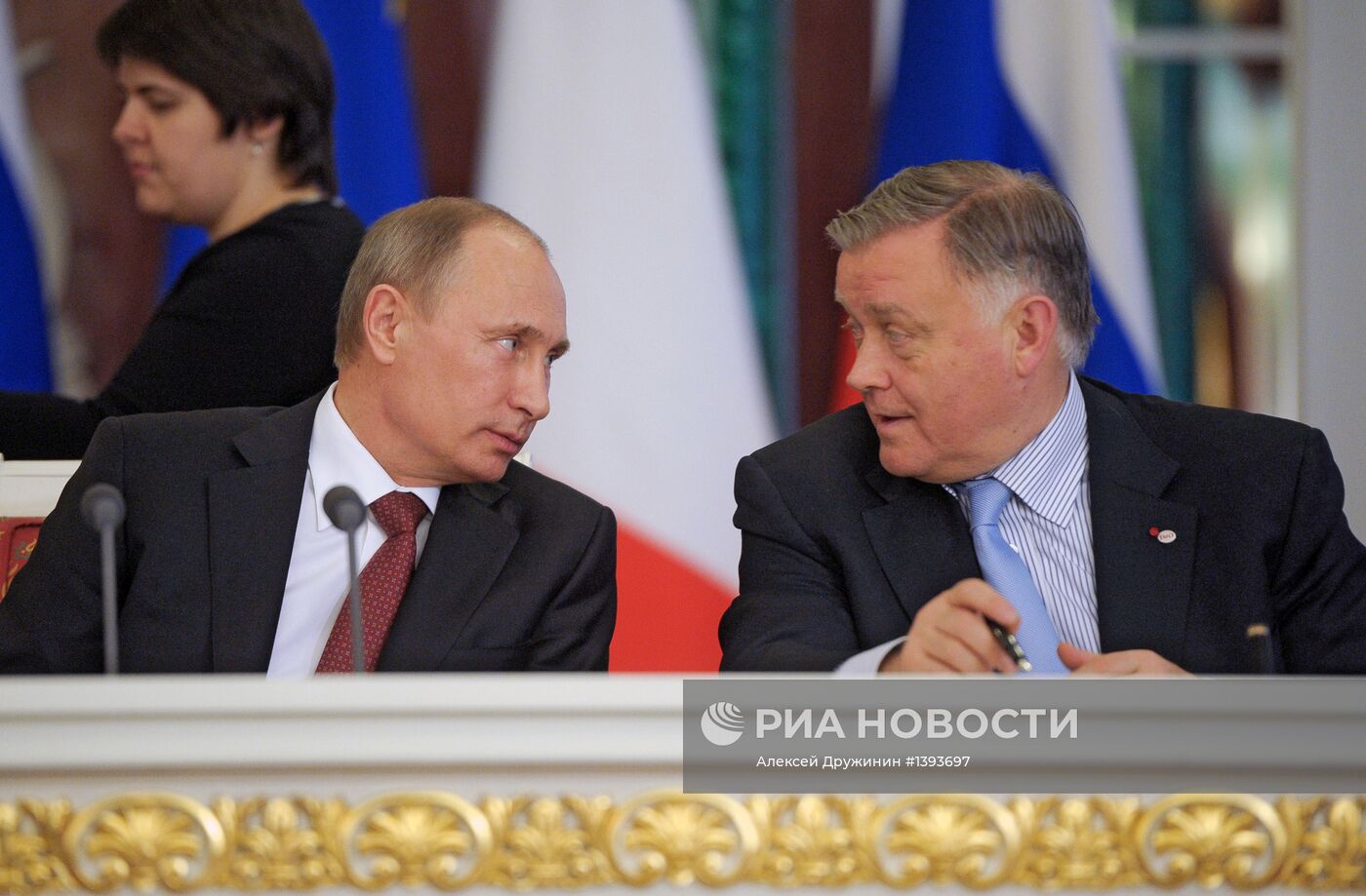 Встреча В.Путина и Ф.Олланда в Кремле