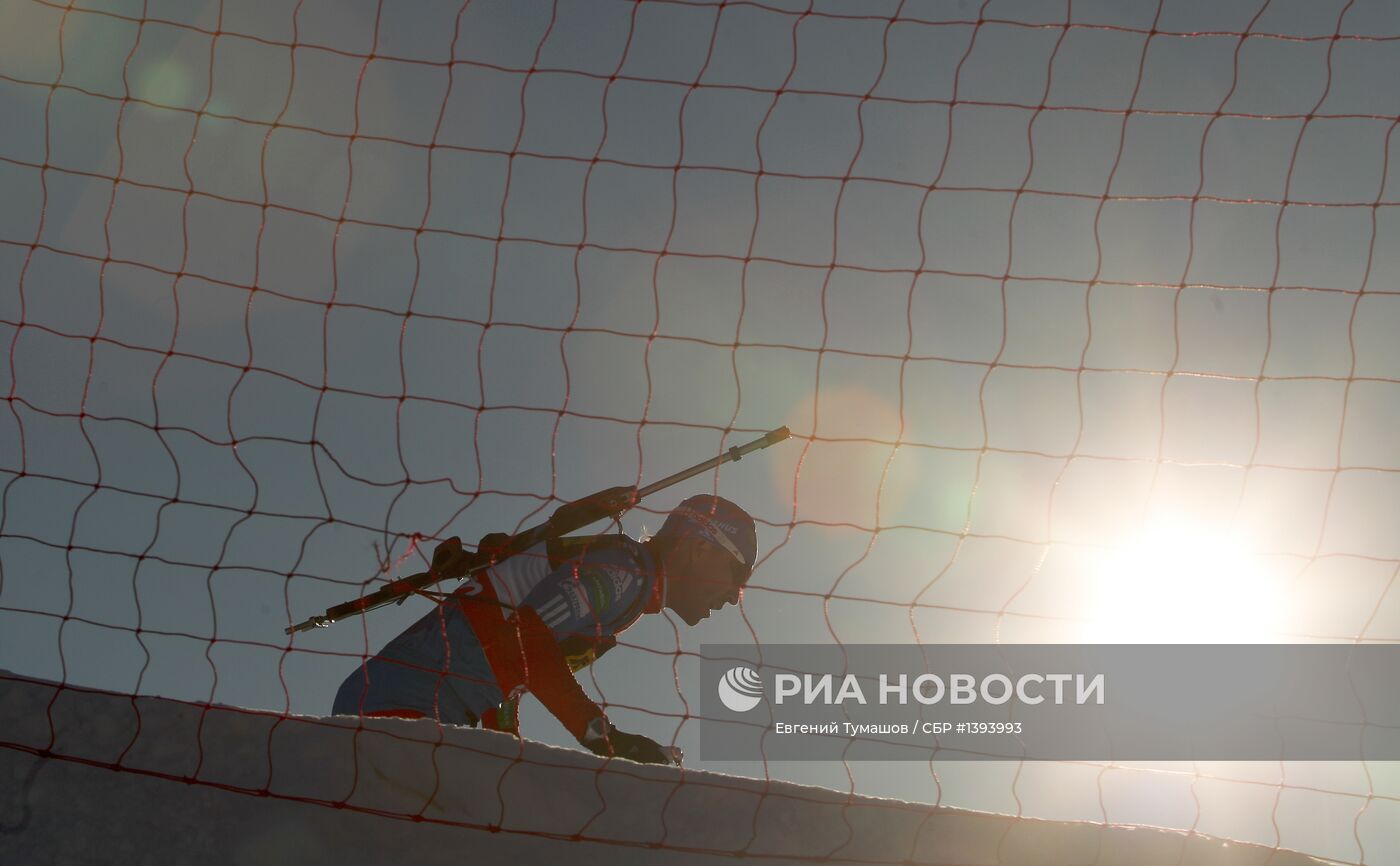 Биатлон. VII этап Кубка мира. Мужчины. Спринт