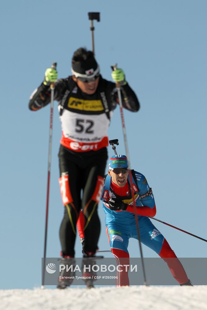 Биатлон. VII этап Кубка мира. Мужчины. Спринт