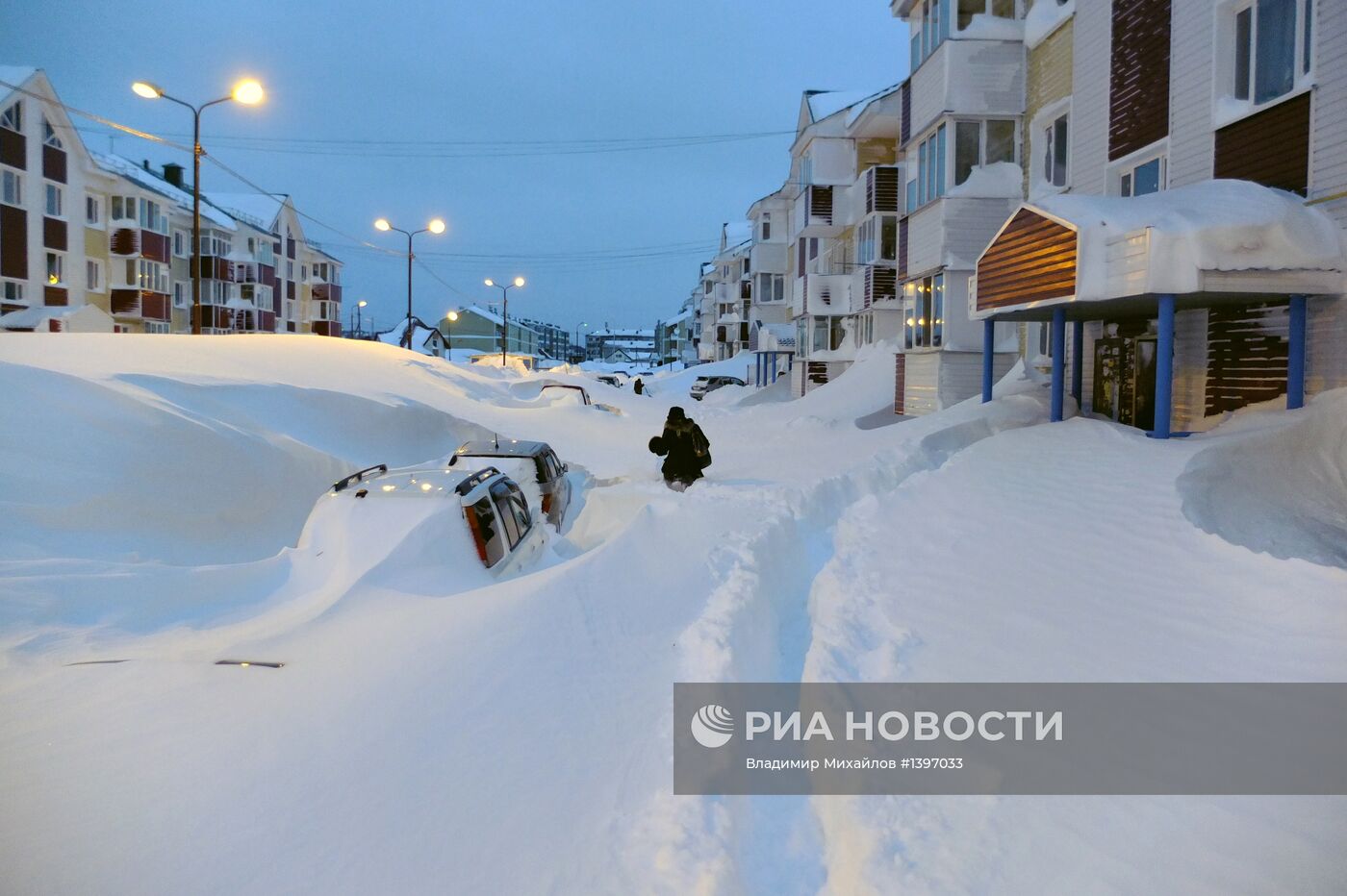 Последствия снежного циклона на Сахалине