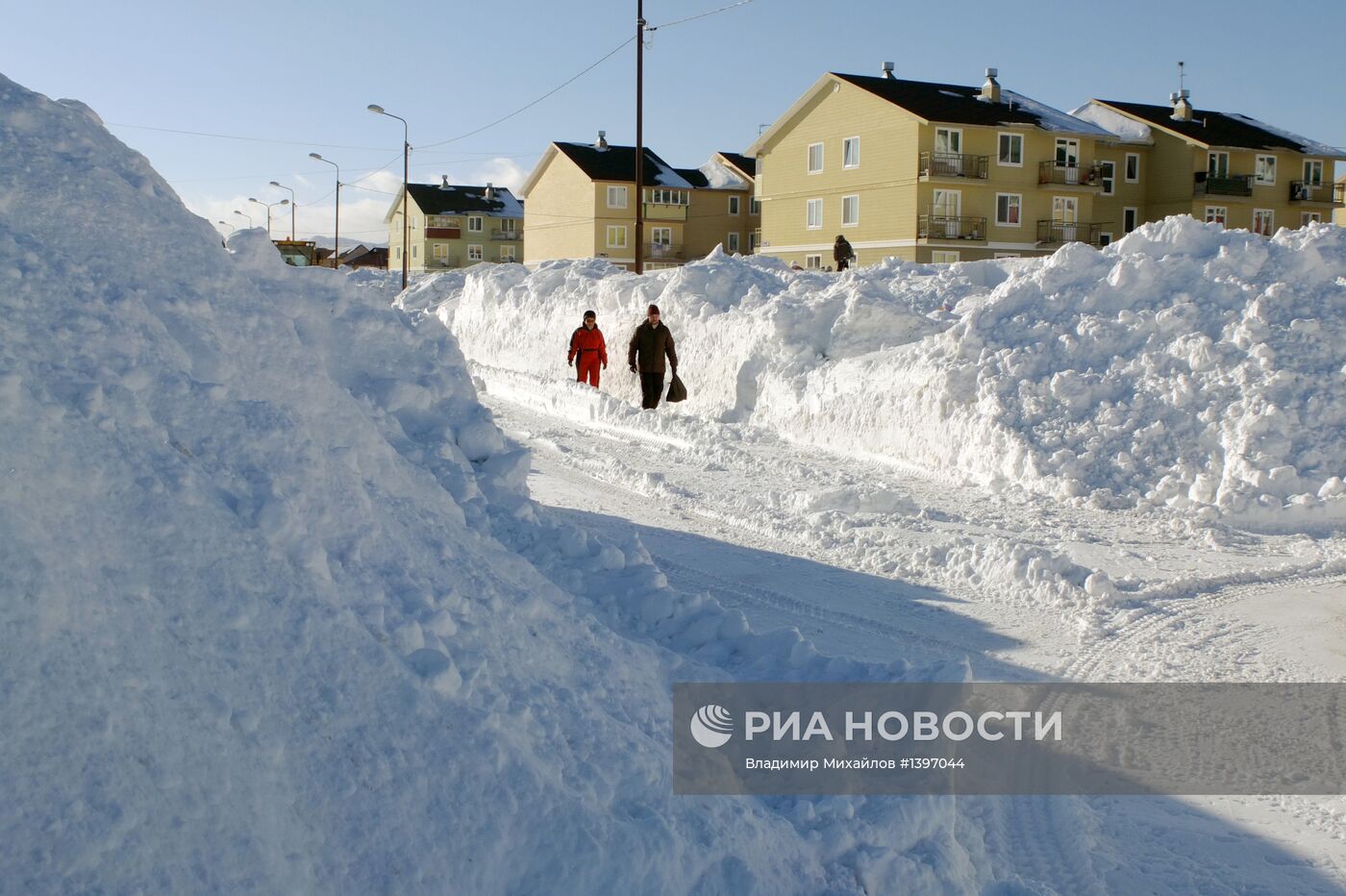 Последствия снежного циклона на Сахалине