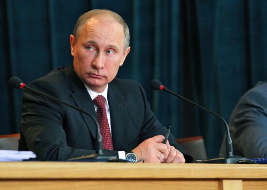 В.Путин на расширенной коллегии Генпрокуратуры РФ