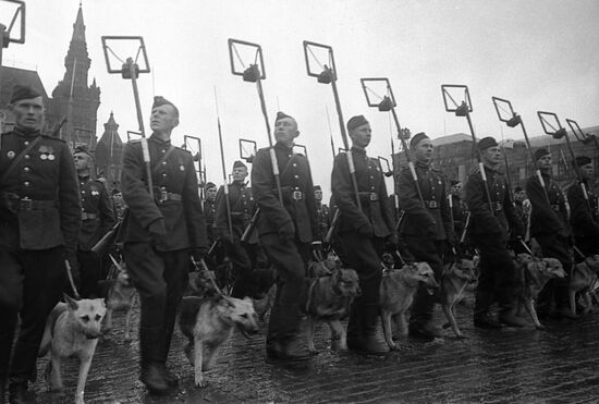 Парад Победы на Красной площади 24 июня 1945 г.