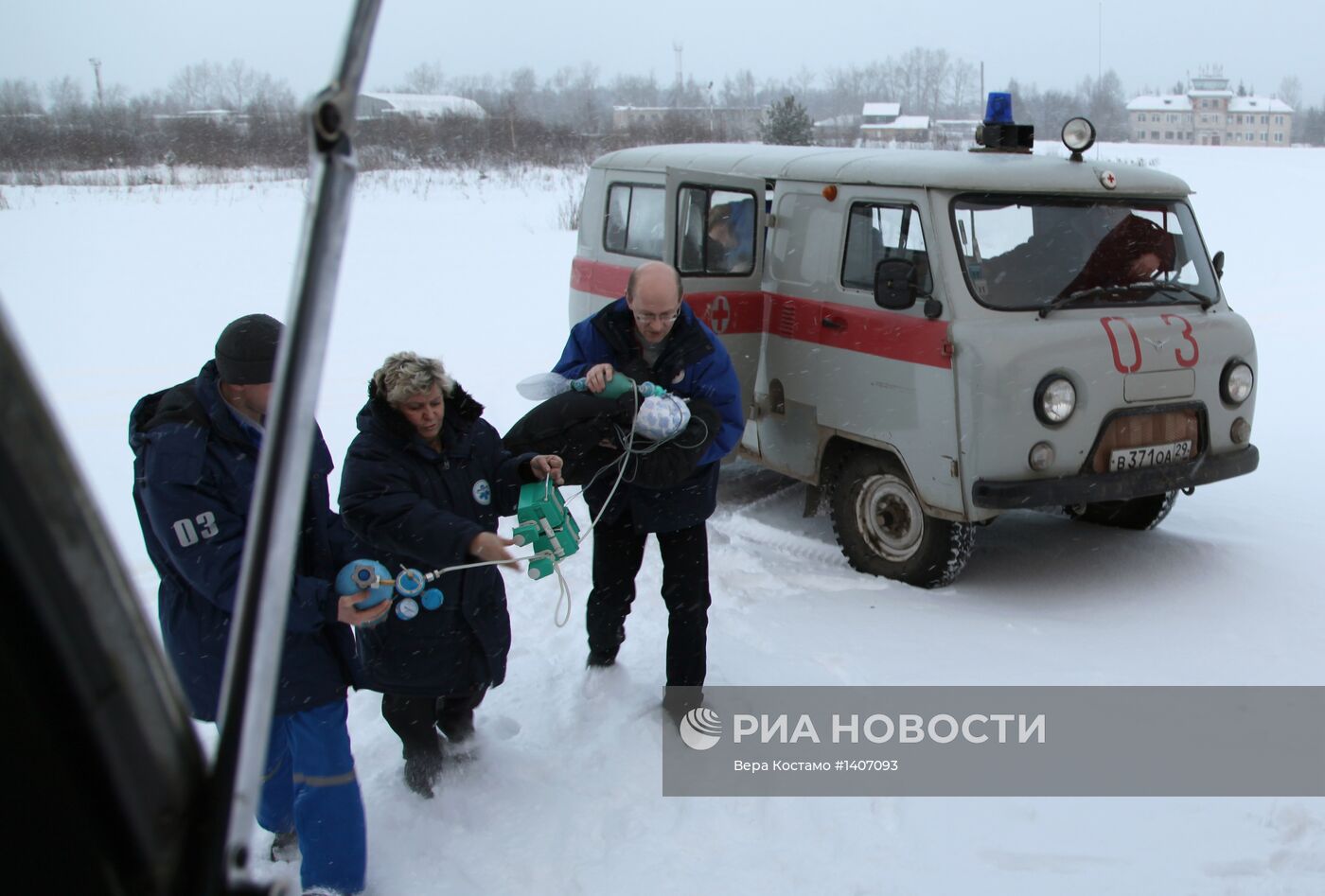 Работа санитарной авиации в Архангельской области