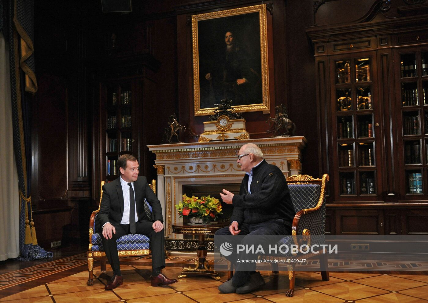 Д.Медведев встретился с Н.Михалковым
