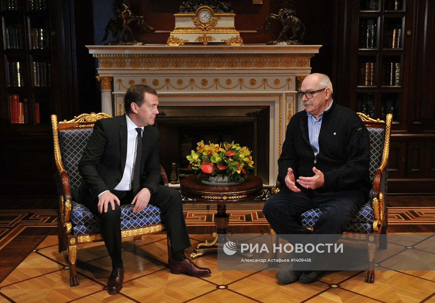 Д.Медведев встретился с Н.Михалковым