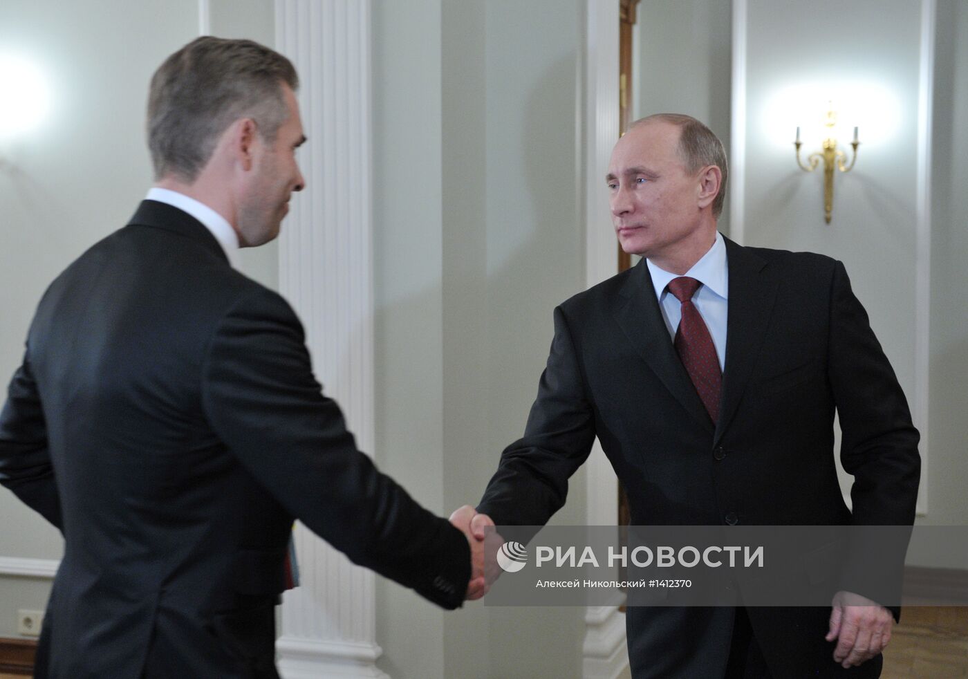 Встреча Владимира Путина с Павлом Астаховым в Ново-Огарево