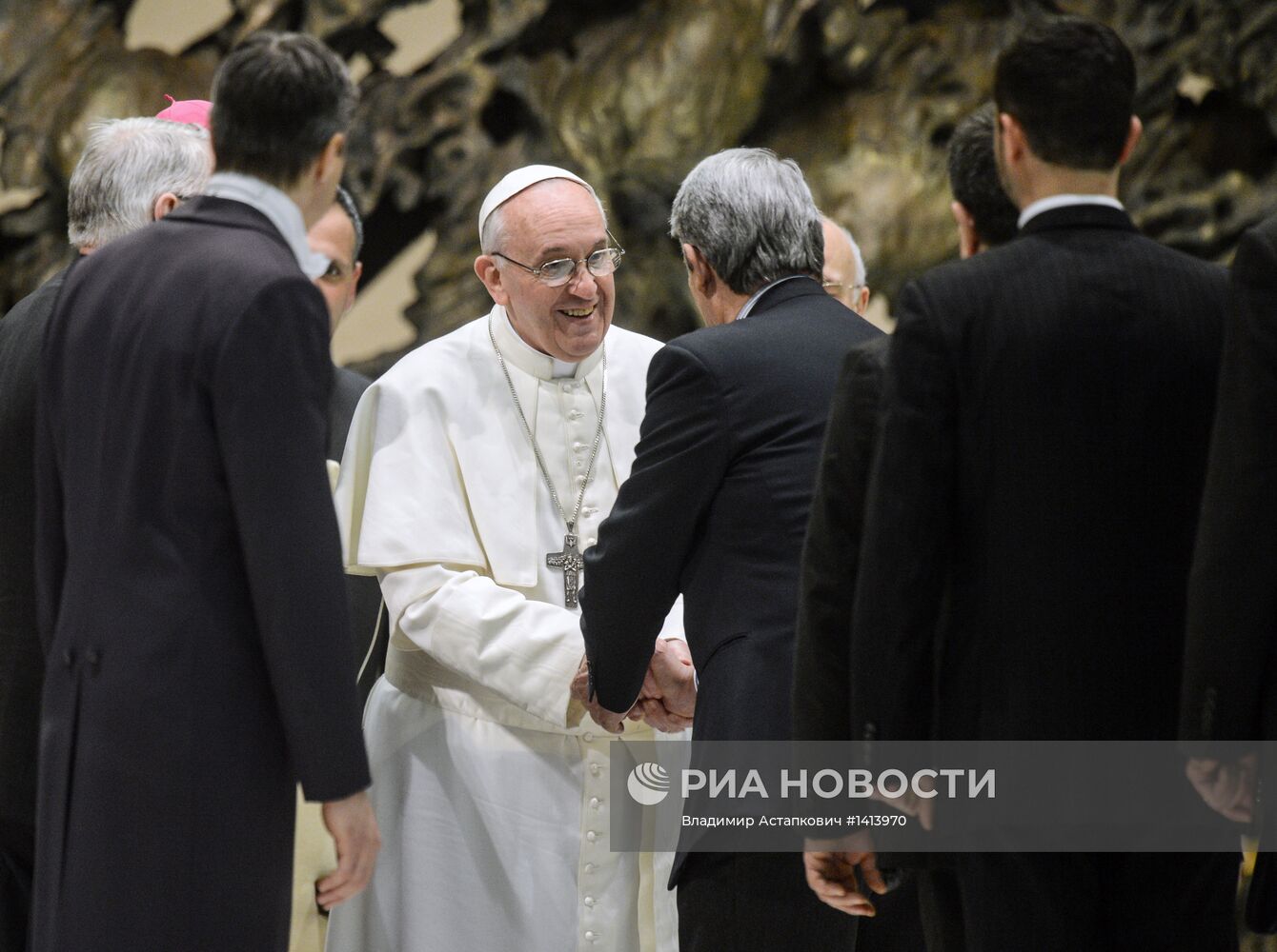 Встреча Папы Римского с журналистами