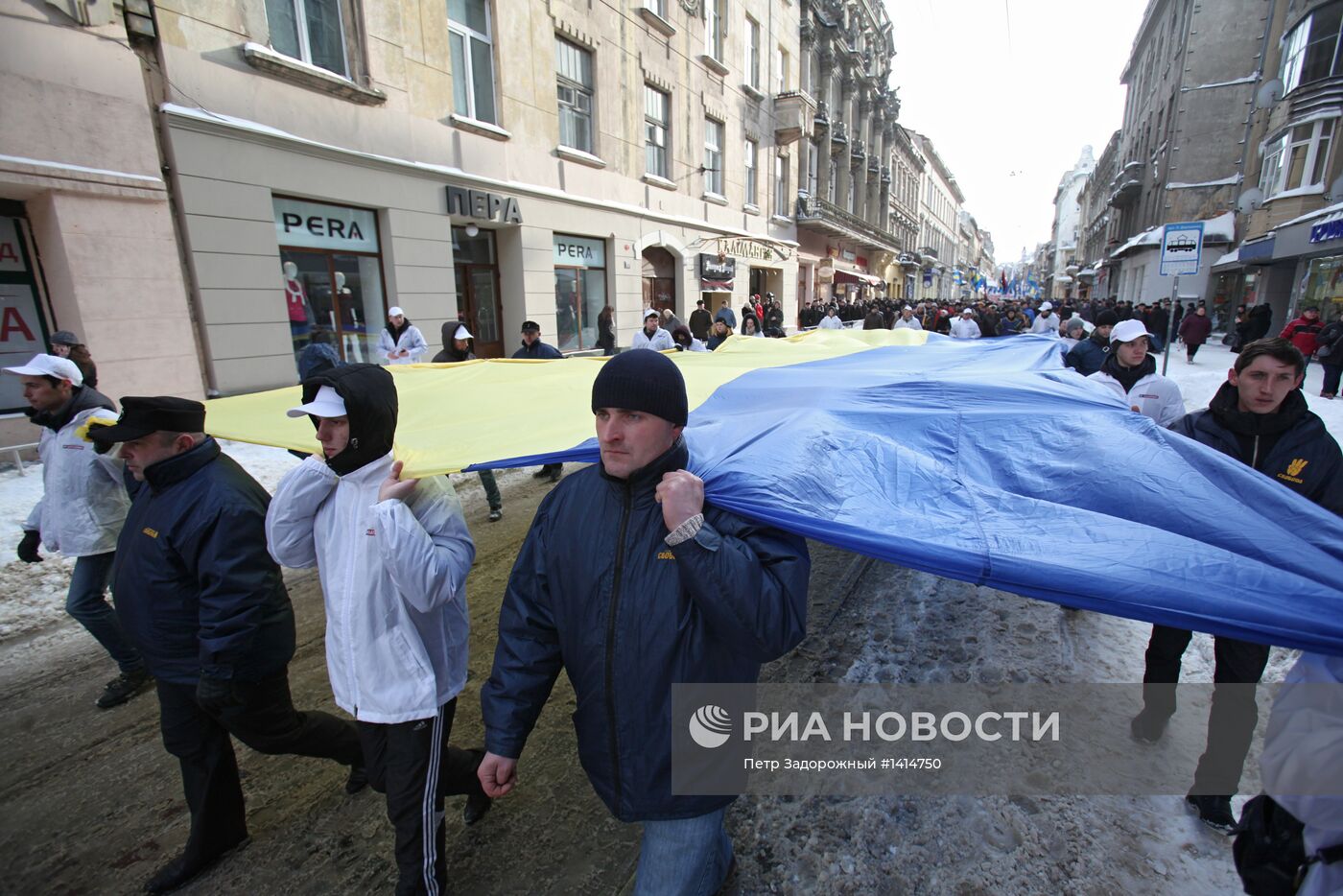 Всенародная акция оппозиции Украины во Львове