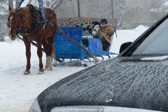 Празднование Масленицы в Суздале