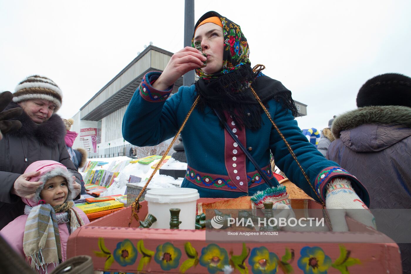 Празднование Масленицы в Томске
