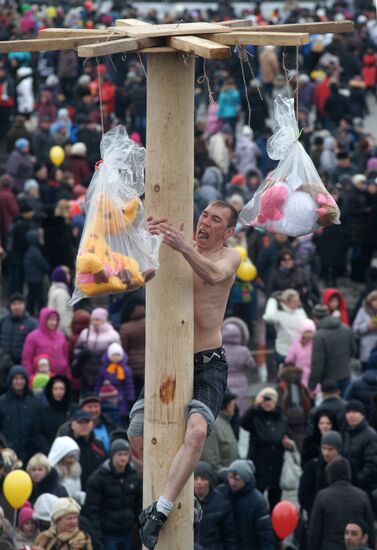 Празднование Масленицы в Самаре