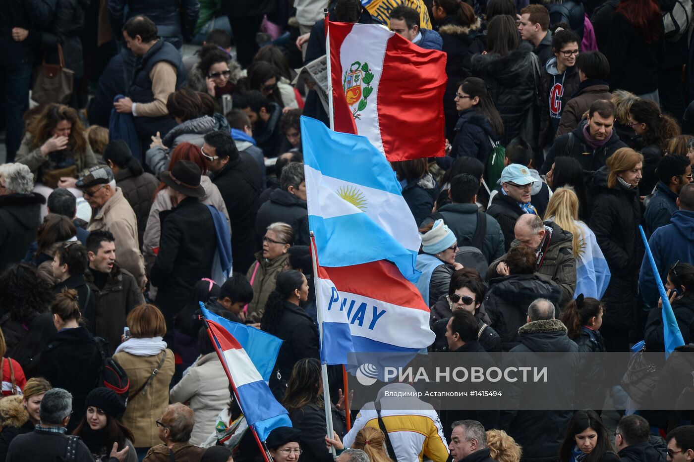 Папа римский Франциск обратился с проповедью к верующим