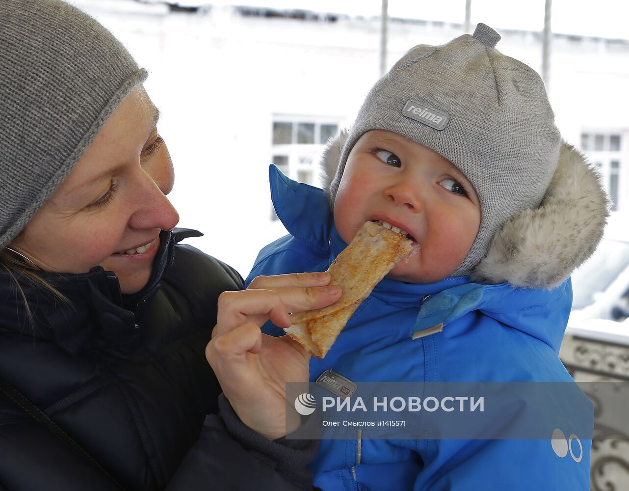 Празднование Масленицы в Ярославле