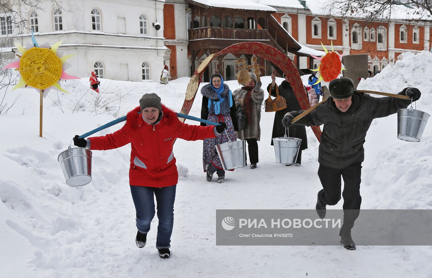 Празднование Масленицы в Ярославле