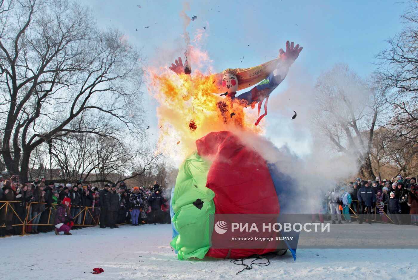 Празднование Масленицы в Санкт-Петербурге