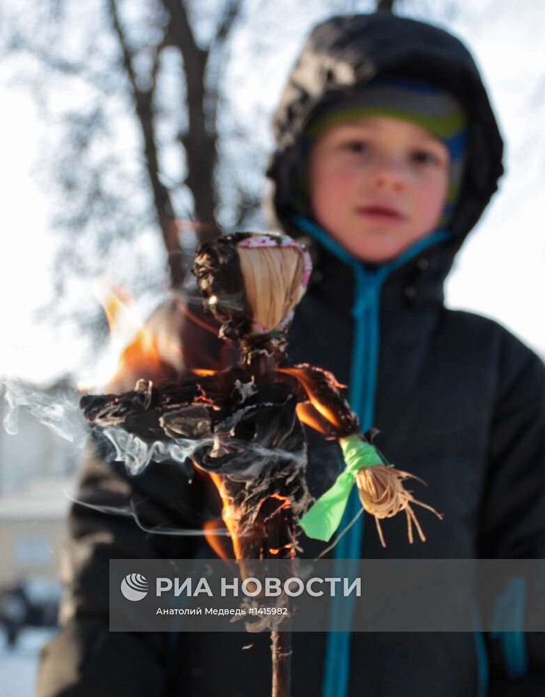 Празднование Масленицы в Санкт-Петербурге