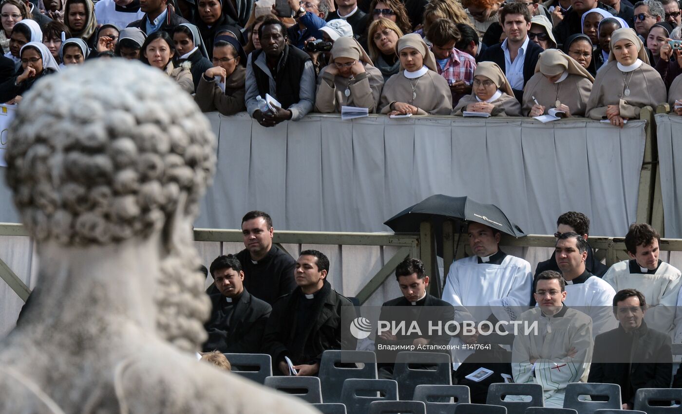 Церемония интронизации Папы Римского Франциска