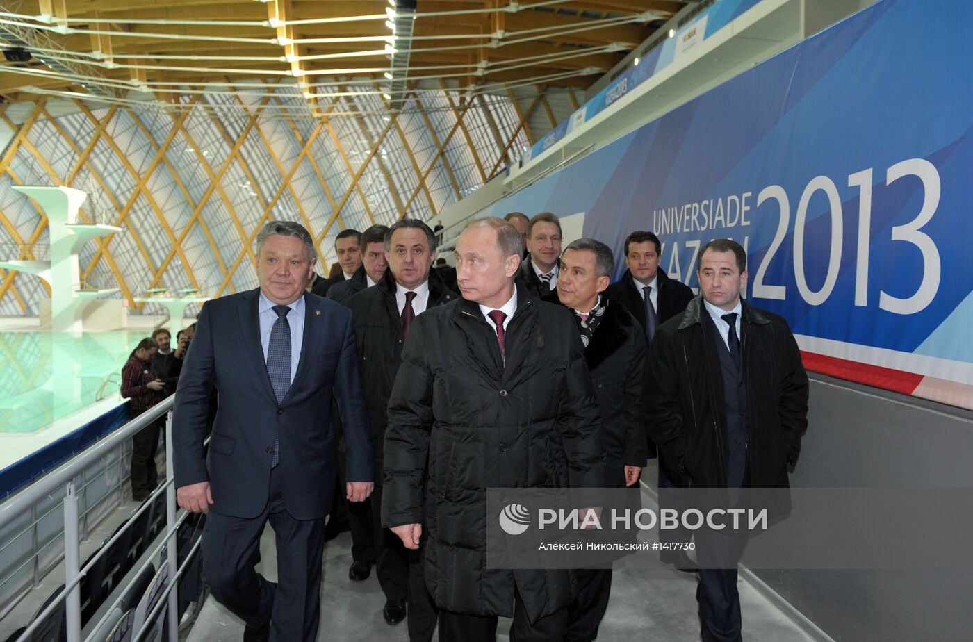 В.Путин посетил строящиеся объекты Универсиады-2013 в Казани