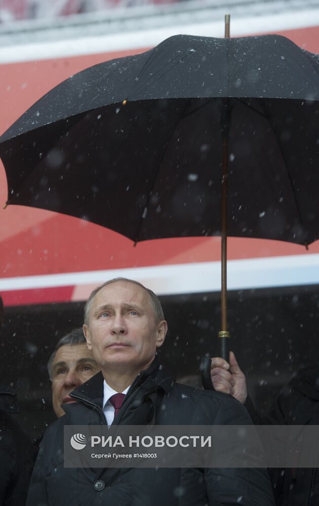 В.Путин посетил строящиеся объекты Универсиады-2013 в Казани