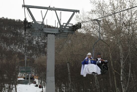 В Ингушетии открылась первая горнолыжная трасса