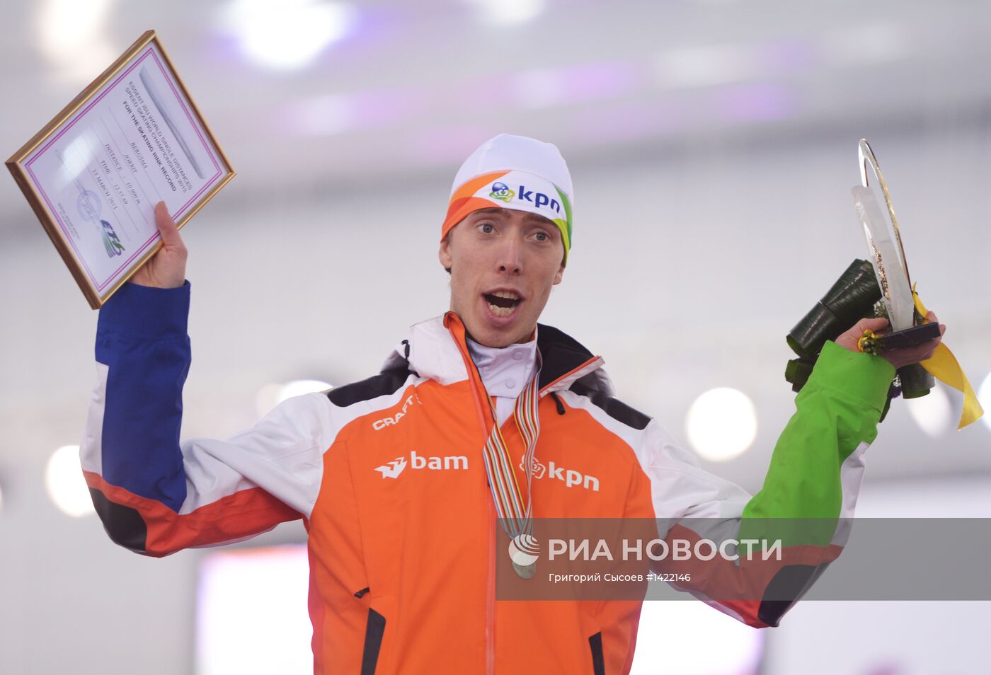 Конькобежный спорт. Чемпионат мира. 10000 метров. Мужчины