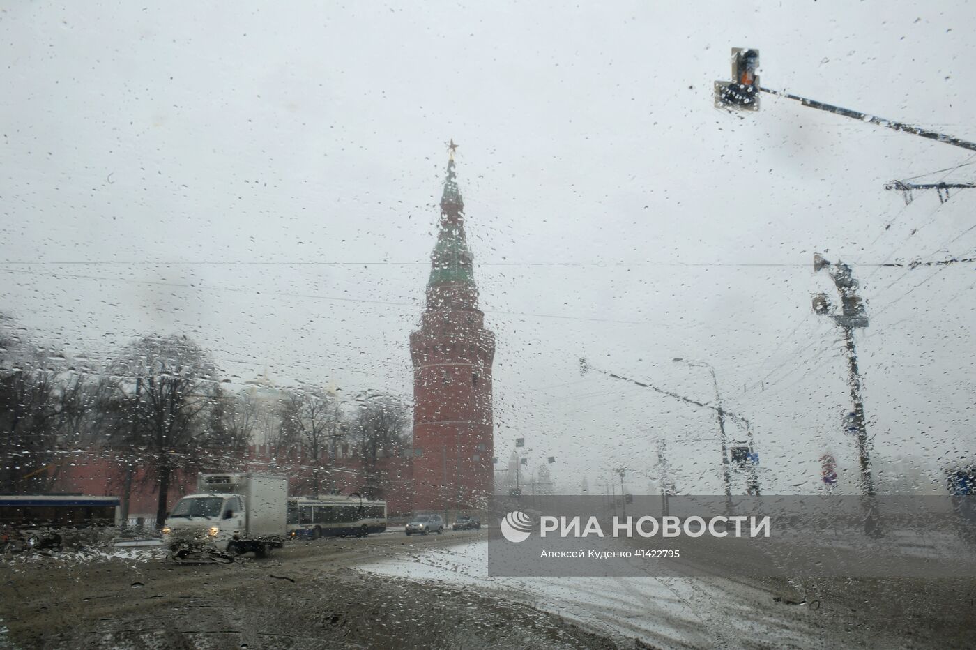 Мартовская метель в Москве