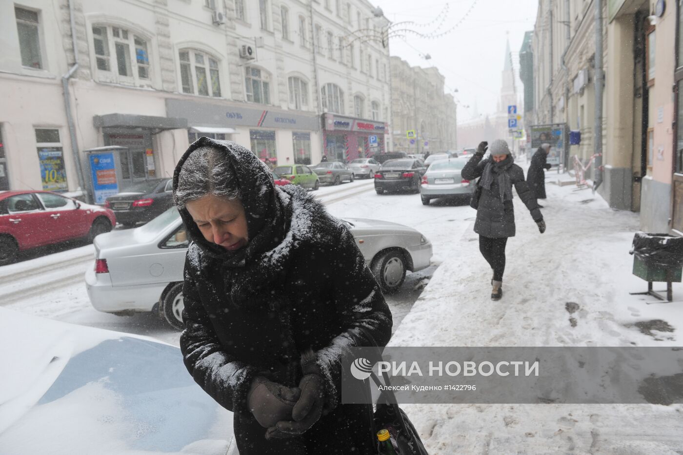 Мартовская метель в Москве