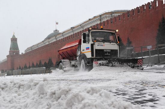 Мартовская метель в Москве