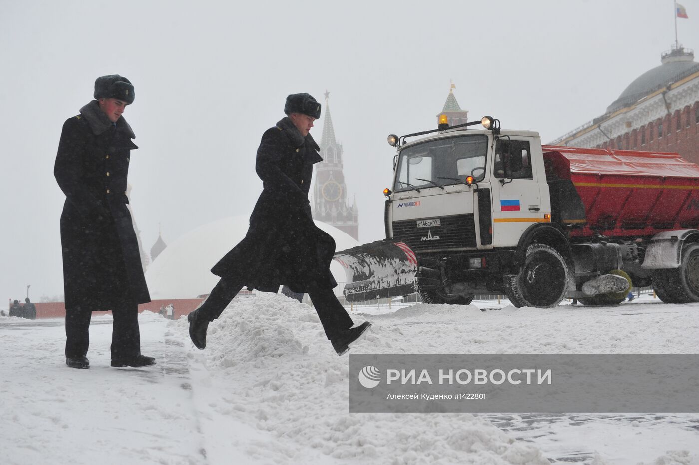 Мартовская метель в Москве