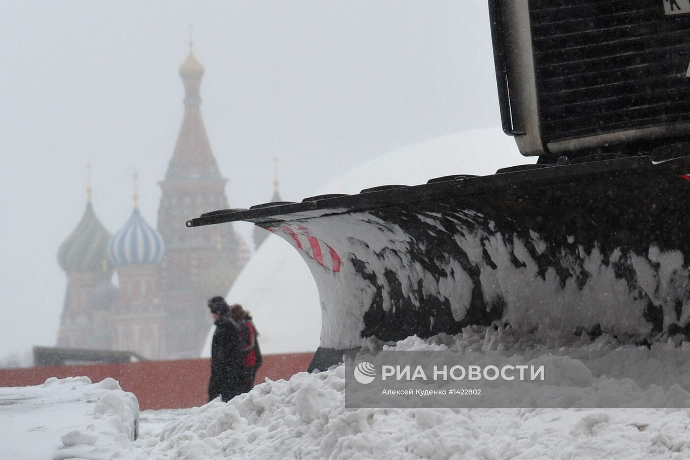 Мартовская метель в Москве