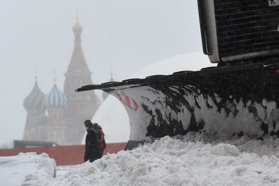 Мартовская метель в Москве