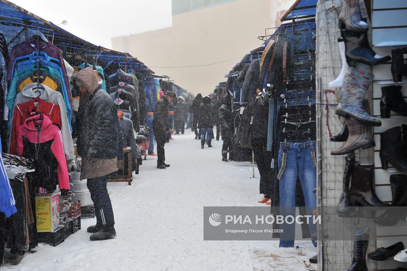 Мартовская метель в Москве