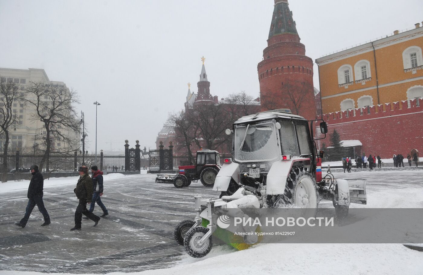 Мартовская метель в Москве