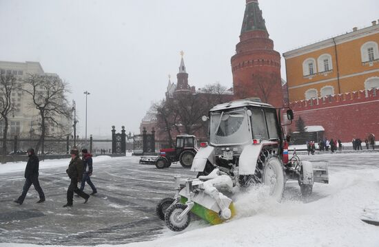 Мартовская метель в Москве