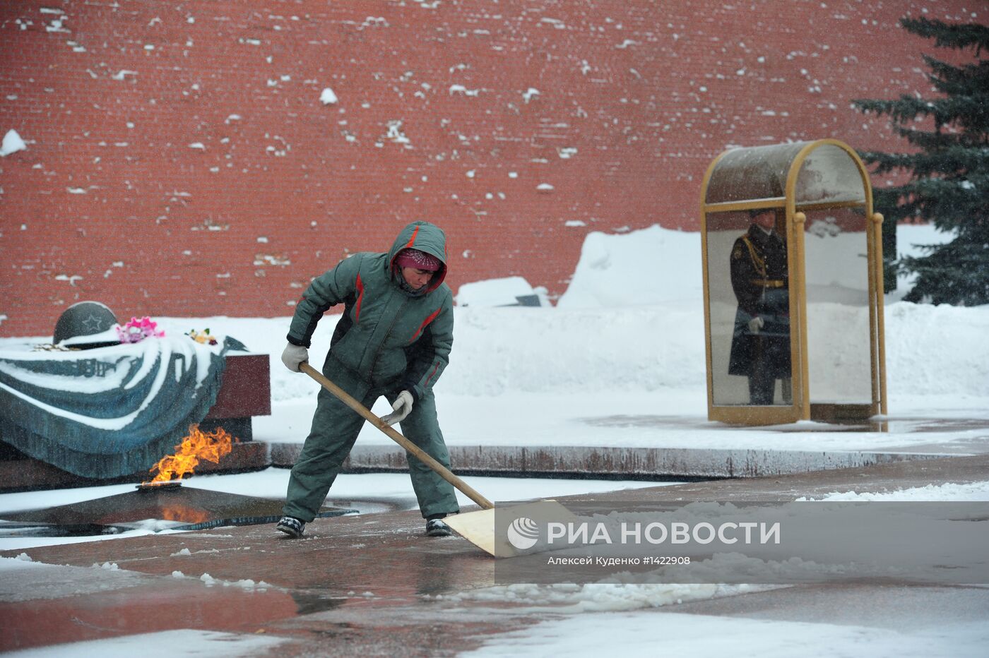 Мартовская метель в Москве