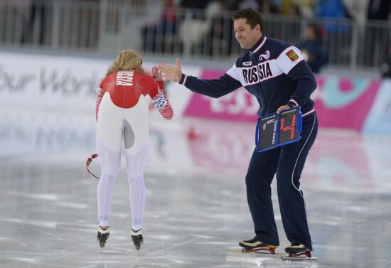 Конькобежный спорт. Чемпионат мира. 500 метров. Женщины