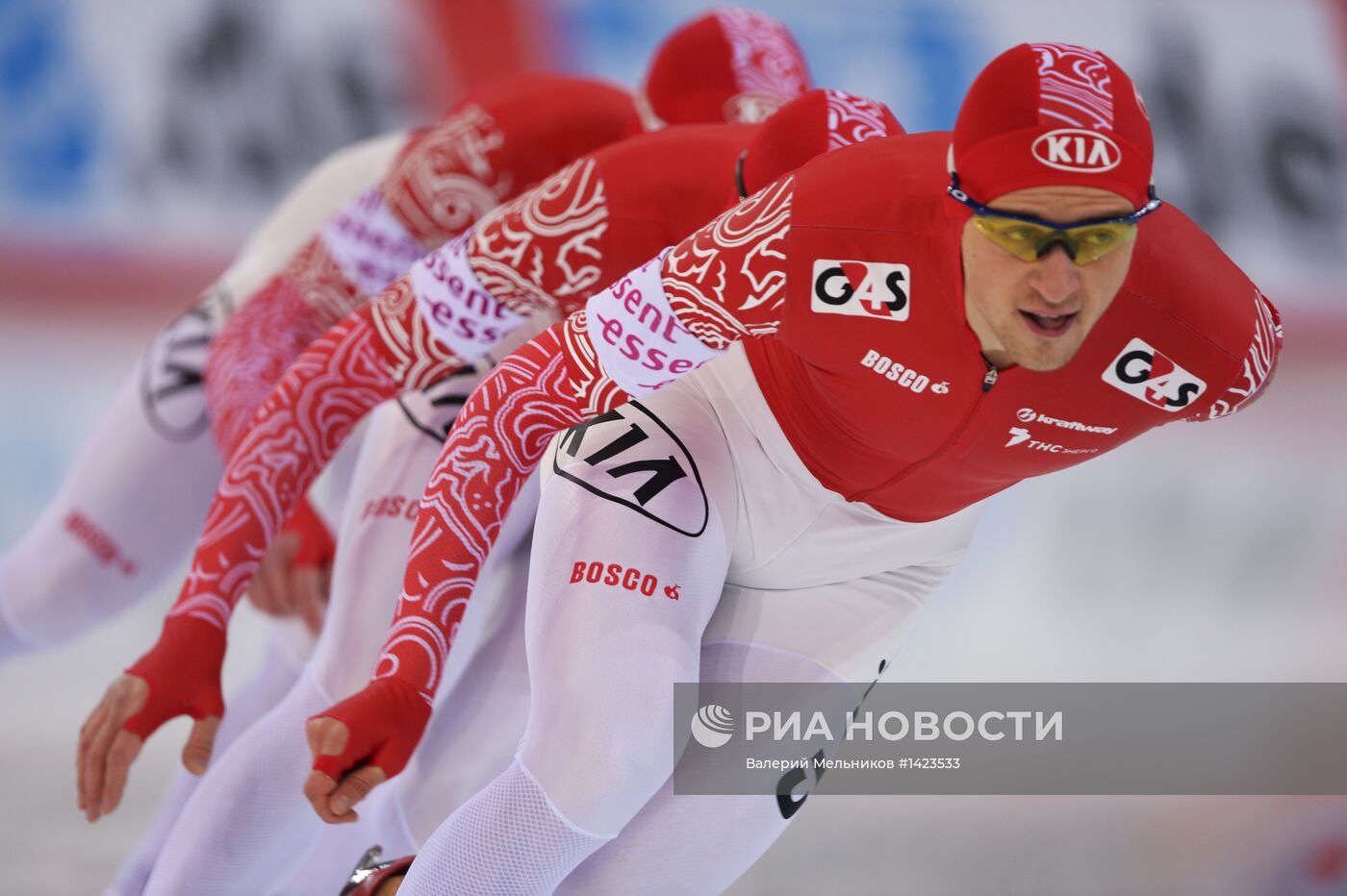 Конькобежный спорт. Чемпионат мира. Командная гонка. Мужчины