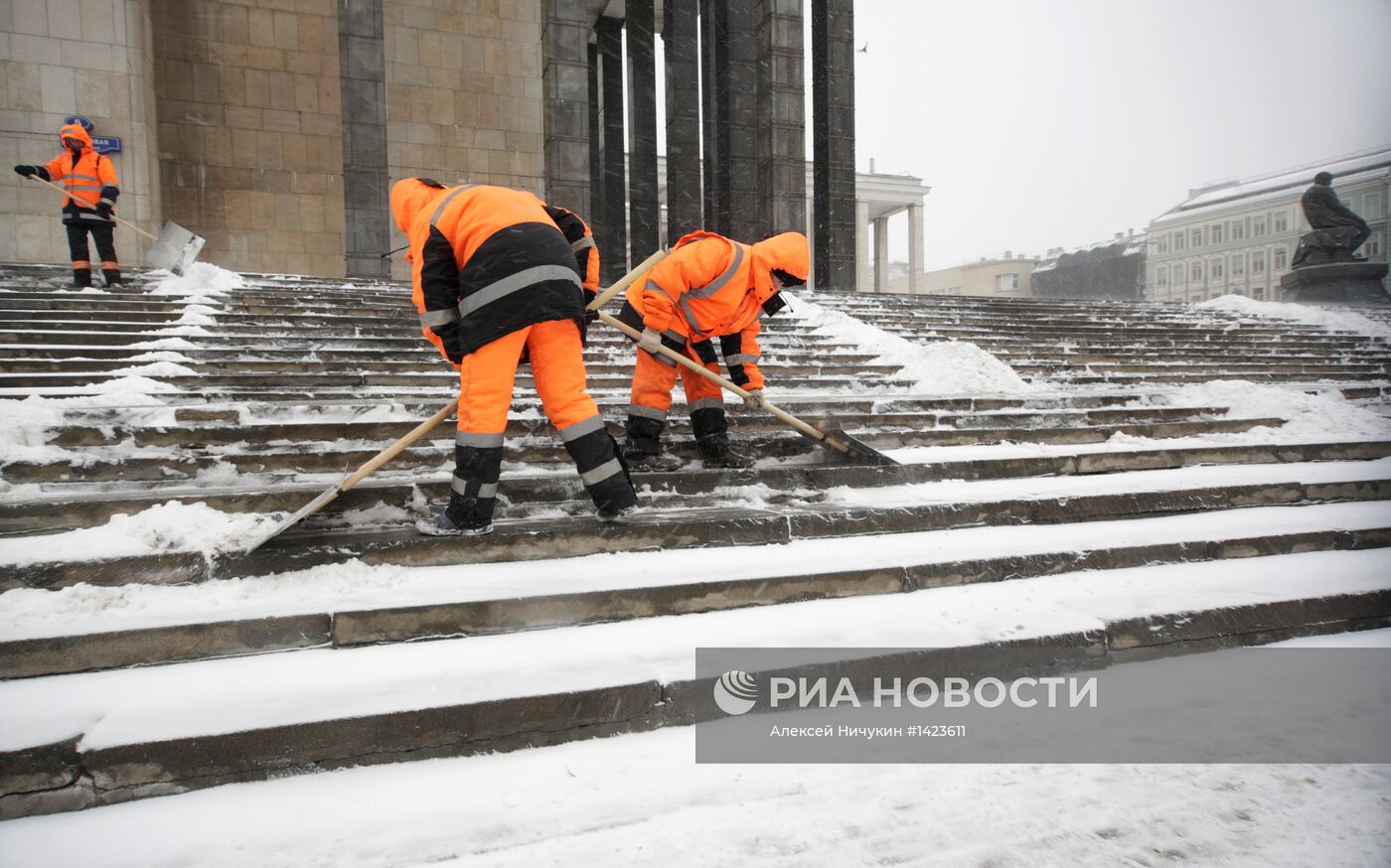 Мартовская метель в Москве