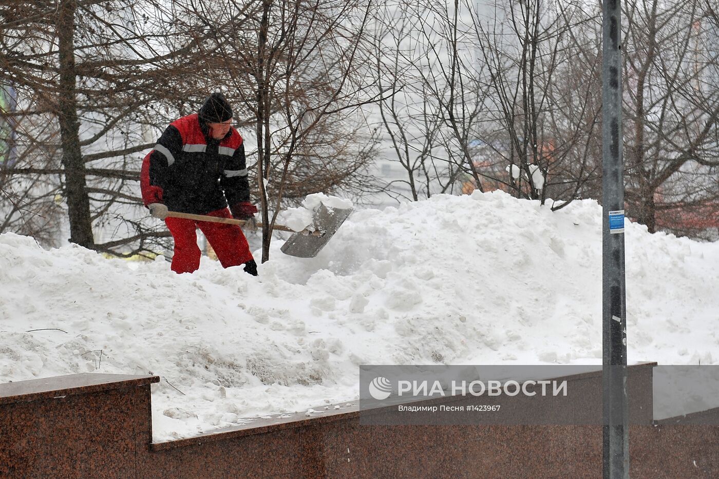 Мартовская метель в Москве