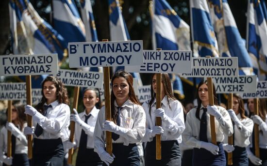 Греки-киприоты отмечают День независимости Греции