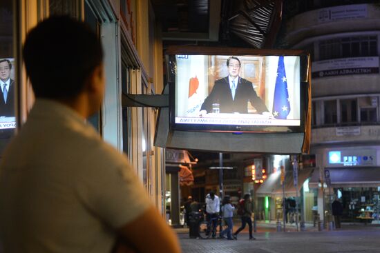 Президент Кипра Н.Анастасиадис выступил с телеобращением к нации