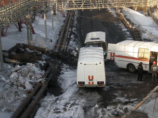 Аварийно-спасательные работы на шахте "Осинниковская"