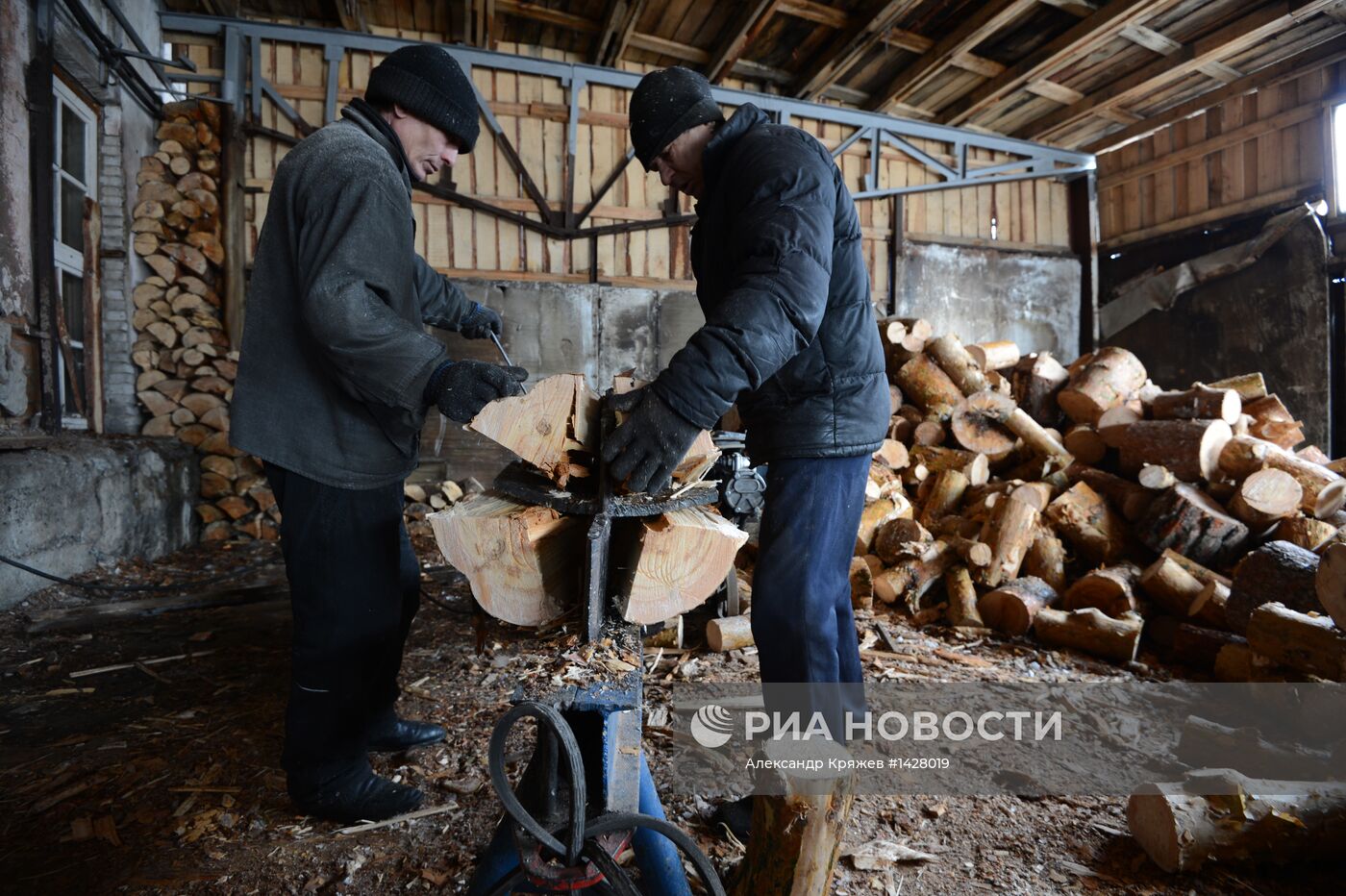 Заготовка леса в Новосибирской области