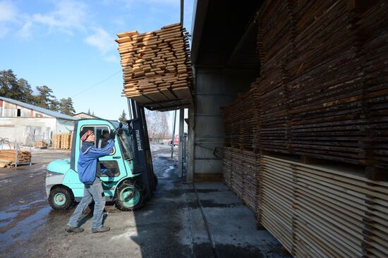 Заготовка леса в Новосибирской области