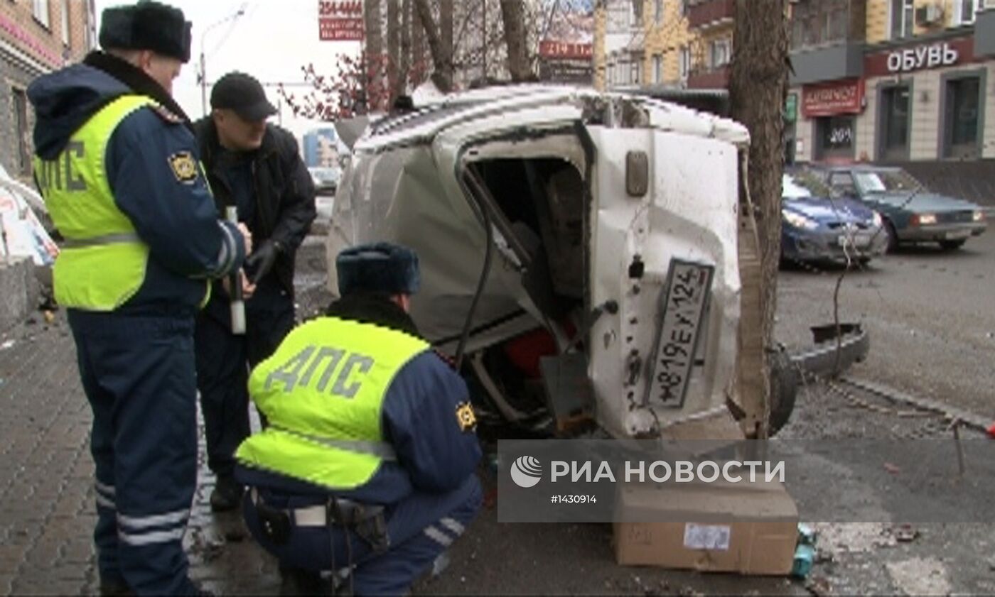 В результате ДТП в Красноярске погиб мужчина